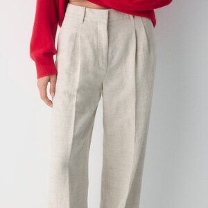 ARITZIA Effortless Pant - CruiseLinen in Natural Ecru